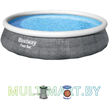 Надувной бассейн Bestway Fast Set 57376 (396x84) картинка 2